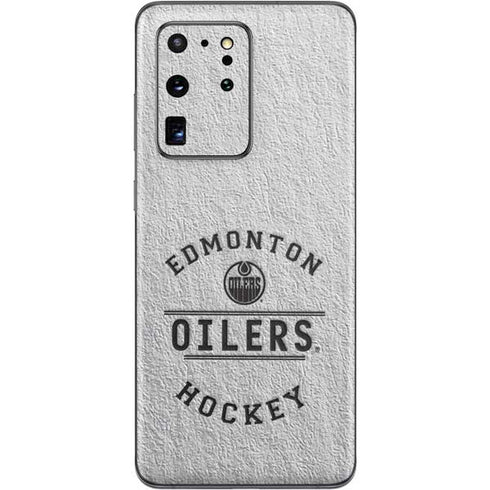 NHL Edmonton Oilers Black Text Galaxy S20 Ultra 5G Skin