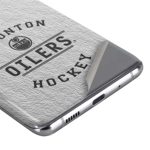 NHL Edmonton Oilers Black Text Galaxy S20 Ultra 5G Skin