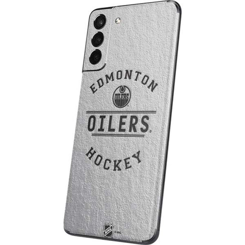 NHL Edmonton Oilers Black Text Galaxy S21 5G Skin