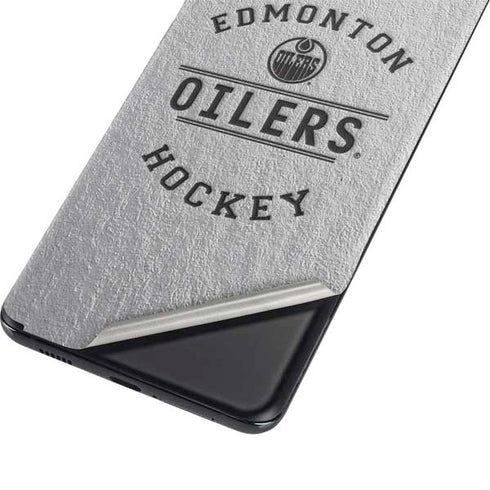NHL Edmonton Oilers Black Text Galaxy S21 5G Skin