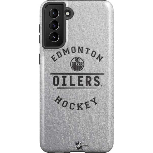 NHL Edmonton Oilers Black Text Galaxy S21 FE Pro Case