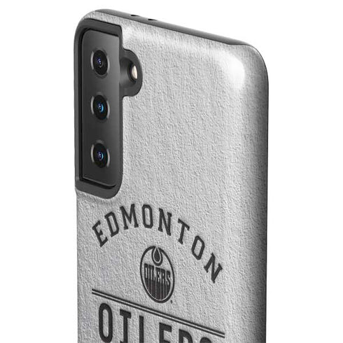 NHL Edmonton Oilers Black Text Galaxy S21 FE Pro Case