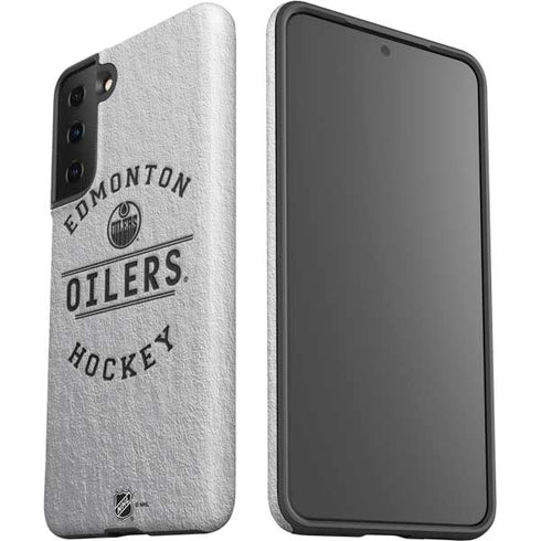 NHL Edmonton Oilers Black Text Galaxy S21 FE Pro Case