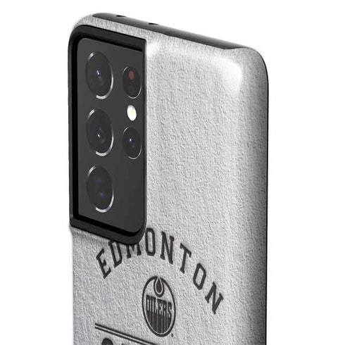 NHL Edmonton Oilers Black Text Galaxy S21 Ultra 5G Pro Case