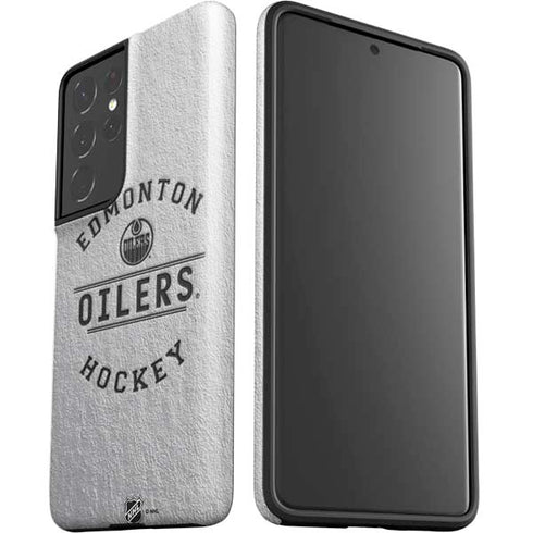 NHL Edmonton Oilers Black Text Galaxy S21 Ultra 5G Pro Case