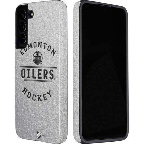NHL Edmonton Oilers Black Text Galaxy S22 Plus Pro Case