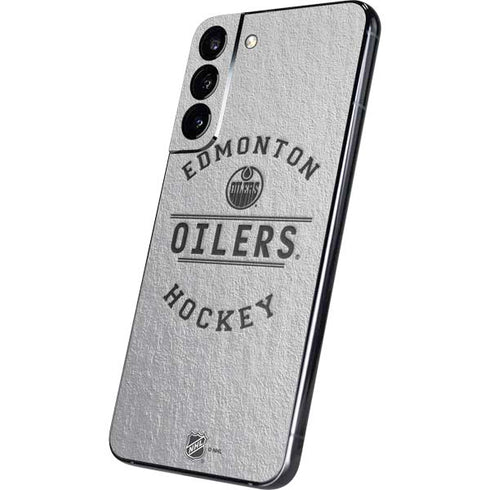 NHL Edmonton Oilers Black Text Galaxy S22 Plus Skin