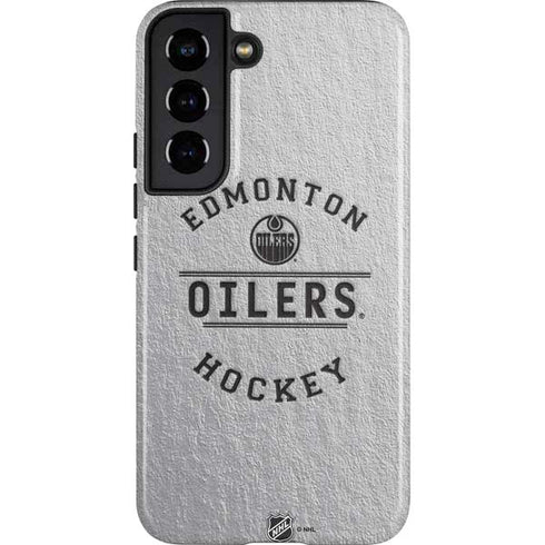 NHL Edmonton Oilers Black Text Galaxy S22 Pro Case