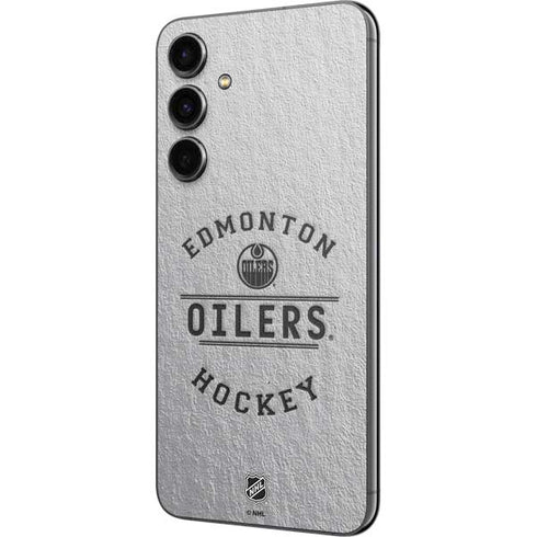 NHL Edmonton Oilers Black Text Galaxy S23 FE Skin