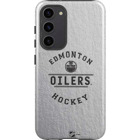 NHL Edmonton Oilers Black Text Galaxy S23 Plus Pro Case