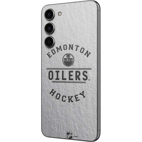 NHL Edmonton Oilers Black Text Galaxy S23 Plus Skin