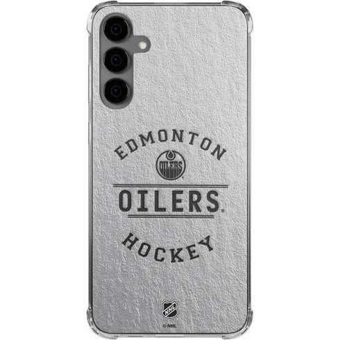 NHL Edmonton Oilers Black Text Galaxy S24 Plus Clear Case
