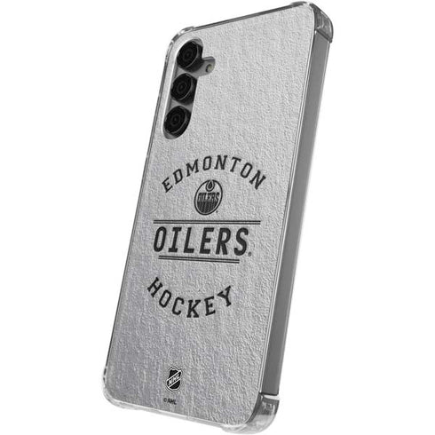NHL Edmonton Oilers Black Text Galaxy S24 Plus Clear Case