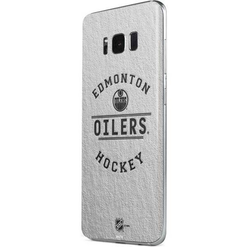 NHL Edmonton Oilers Black Text Galaxy S8 Plus Skin