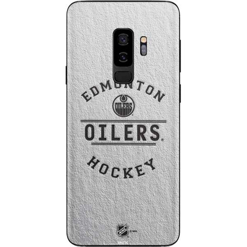 NHL Edmonton Oilers Black Text Galaxy S9 Plus Skin