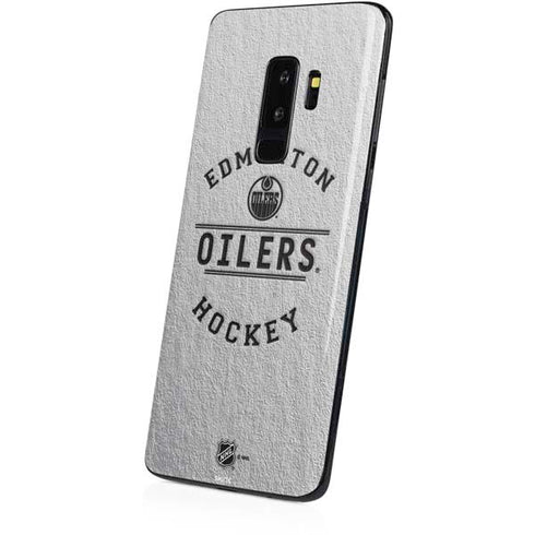 NHL Edmonton Oilers Black Text Galaxy S9 Plus Skin