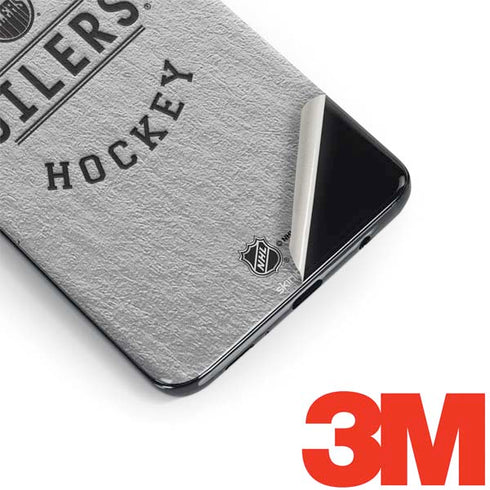 NHL Edmonton Oilers Black Text Galaxy S9 Skin