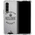 NHL Edmonton Oilers Black Text Galaxy Z Fold4 5G Clear Case