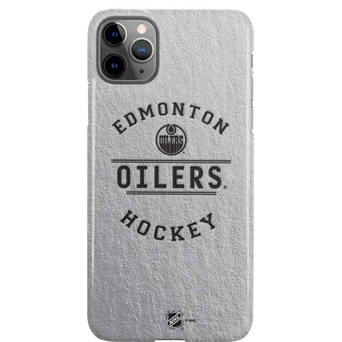 NHL Edmonton Oilers Black Text iPhone 11 Pro Max Lite Case