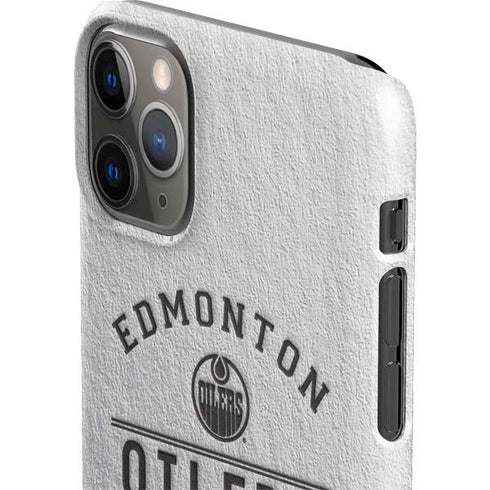 NHL Edmonton Oilers Black Text iPhone 11 Pro Max Lite Case