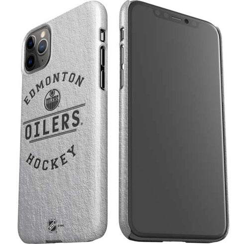 NHL Edmonton Oilers Black Text iPhone 11 Pro Max Lite Case