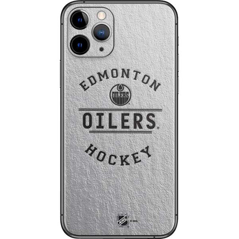 NHL Edmonton Oilers Black Text iPhone 11 Pro Skin