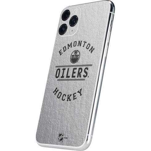 NHL Edmonton Oilers Black Text iPhone 11 Pro Skin