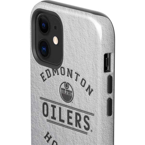 NHL Edmonton Oilers Black Text iPhone 12 Impact Case