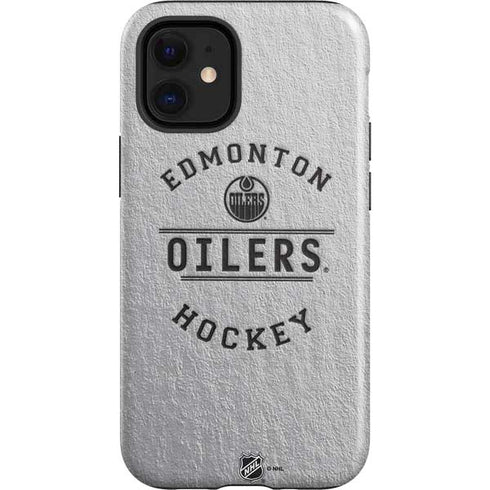 NHL Edmonton Oilers Black Text iPhone 12 Mini Impact Case