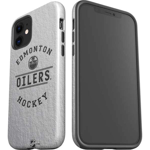 NHL Edmonton Oilers Black Text iPhone 12 Mini Impact Case