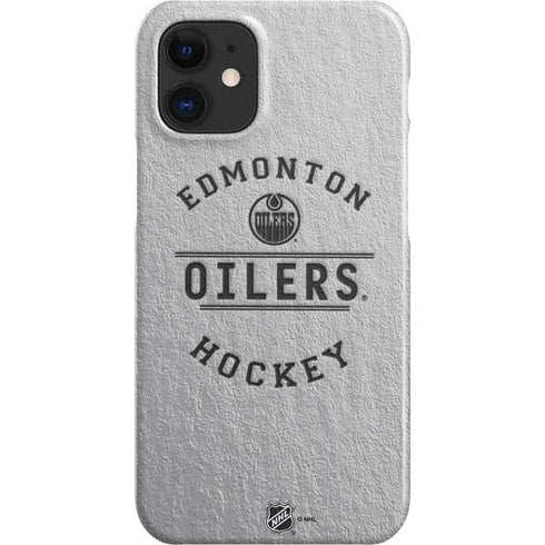 NHL Edmonton Oilers Black Text iPhone 12 Mini Lite Case