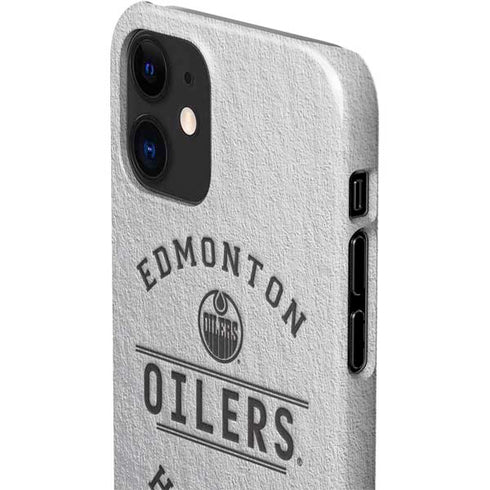 NHL Edmonton Oilers Black Text iPhone 12 Mini Lite Case