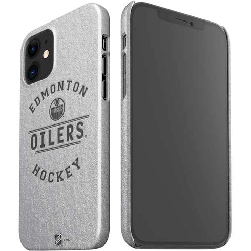 NHL Edmonton Oilers Black Text iPhone 12 Mini Lite Case