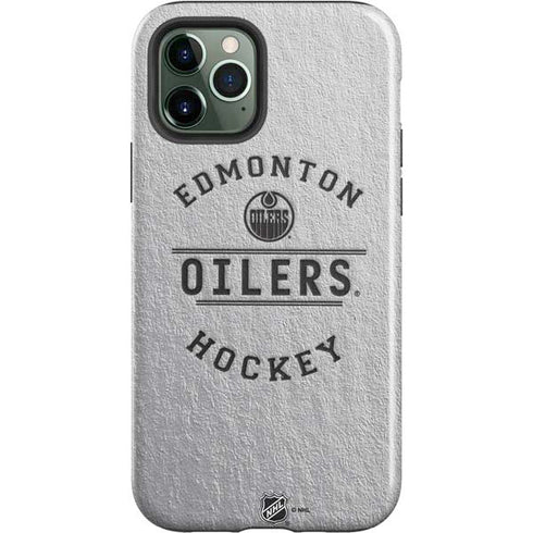 NHL Edmonton Oilers Black Text iPhone 12 Pro Max Impact Case
