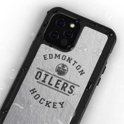 NHL Edmonton Oilers Black Text iPhone 12 Pro Max Waterproof Case