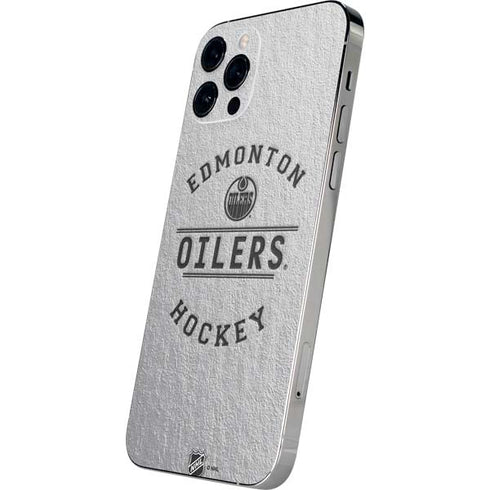 NHL Edmonton Oilers Black Text iPhone 12 Pro Skin
