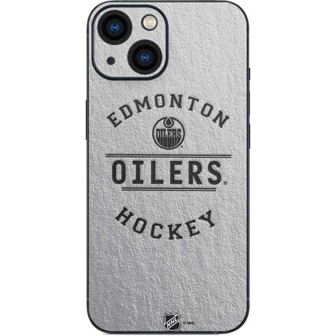 NHL Edmonton Oilers Black Text iPhone 13 Mini Skin