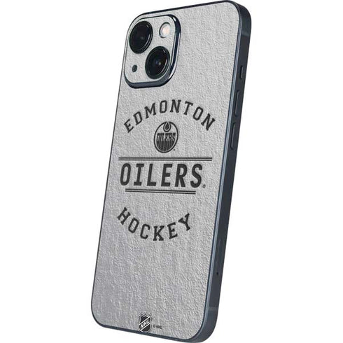 NHL Edmonton Oilers Black Text iPhone 13 Mini Skin