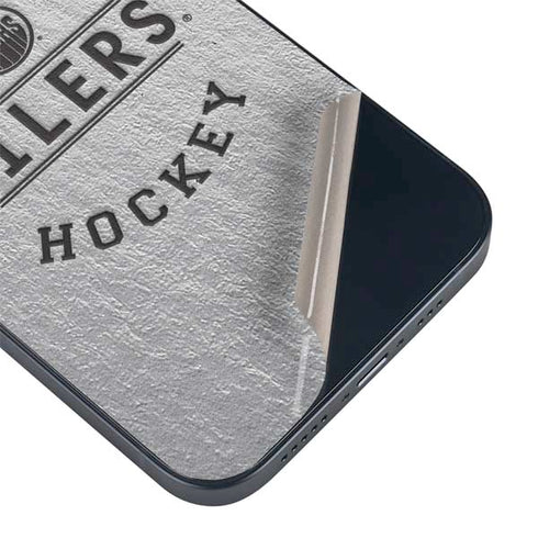 NHL Edmonton Oilers Black Text iPhone 13 Mini Skin