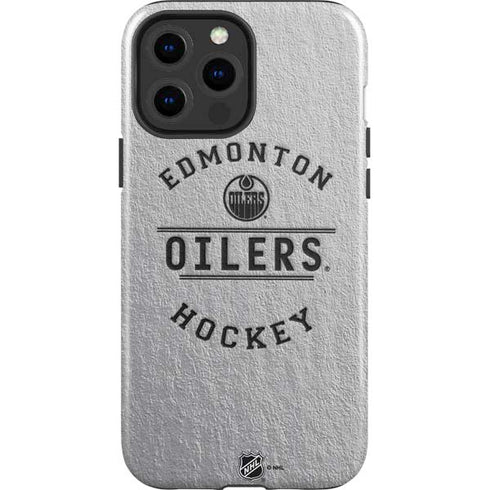 NHL Edmonton Oilers Black Text iPhone 13 Pro Max Impact Case