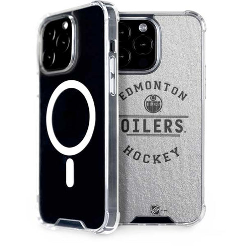 NHL Edmonton Oilers Black Text iPhone 13 Pro Max MagSafe Case