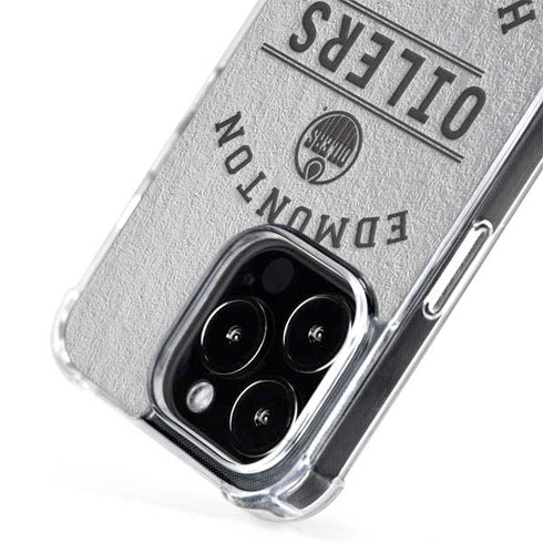 NHL Edmonton Oilers Black Text iPhone 13 Pro Max MagSafe Case