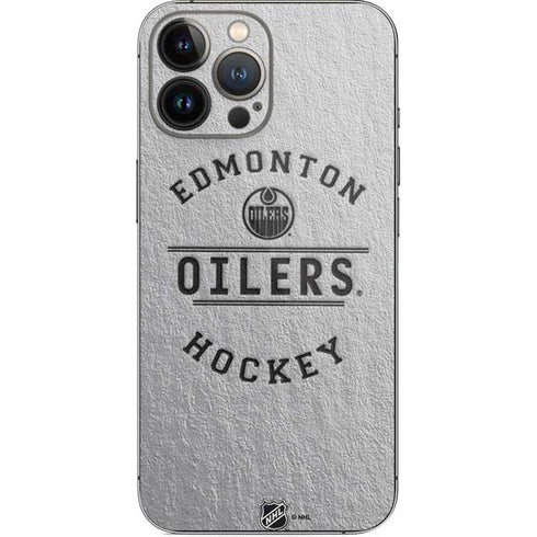 NHL Edmonton Oilers Black Text iPhone 13 Pro Max Skin