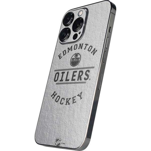 NHL Edmonton Oilers Black Text iPhone 13 Pro Max Skin