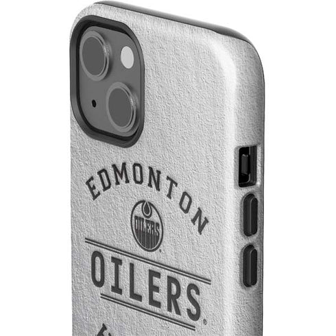 NHL Edmonton Oilers Black Text iPhone 15 Plus Impact Case