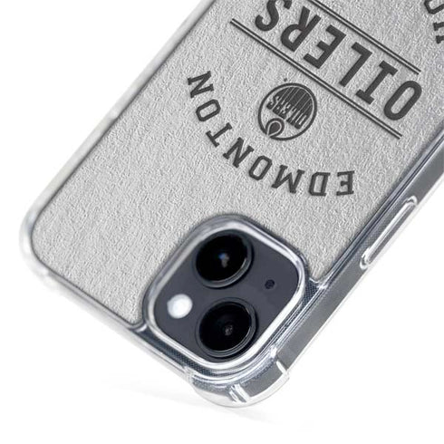 NHL Edmonton Oilers Black Text iPhone 15 MagSafe Case