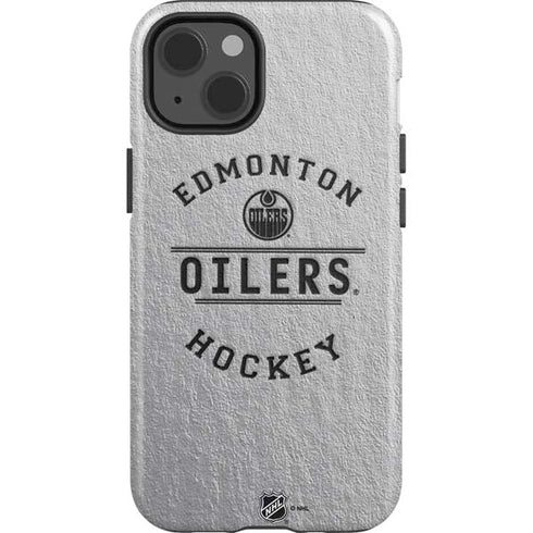 NHL Edmonton Oilers Black Text iPhone 14 Impact Case