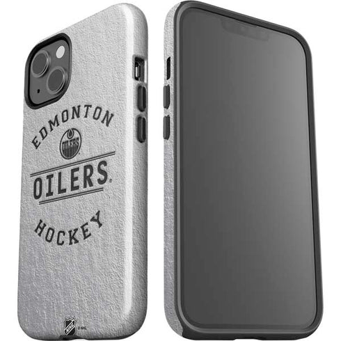 NHL Edmonton Oilers Black Text iPhone 15 Impact Case