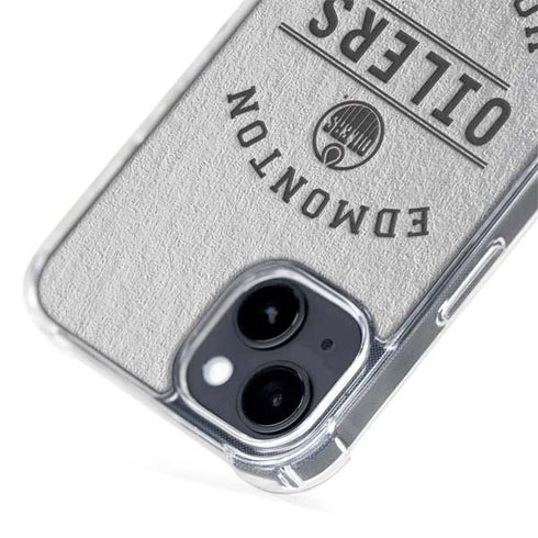 NHL Edmonton Oilers Black Text iPhone 15 Plus MagSafe Case