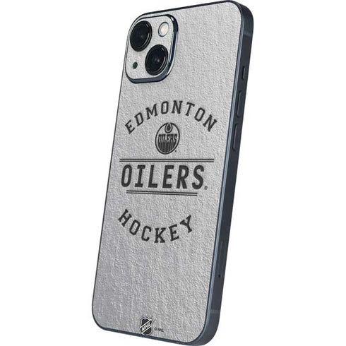 NHL Edmonton Oilers Black Text iPhone 14 Plus Skin
